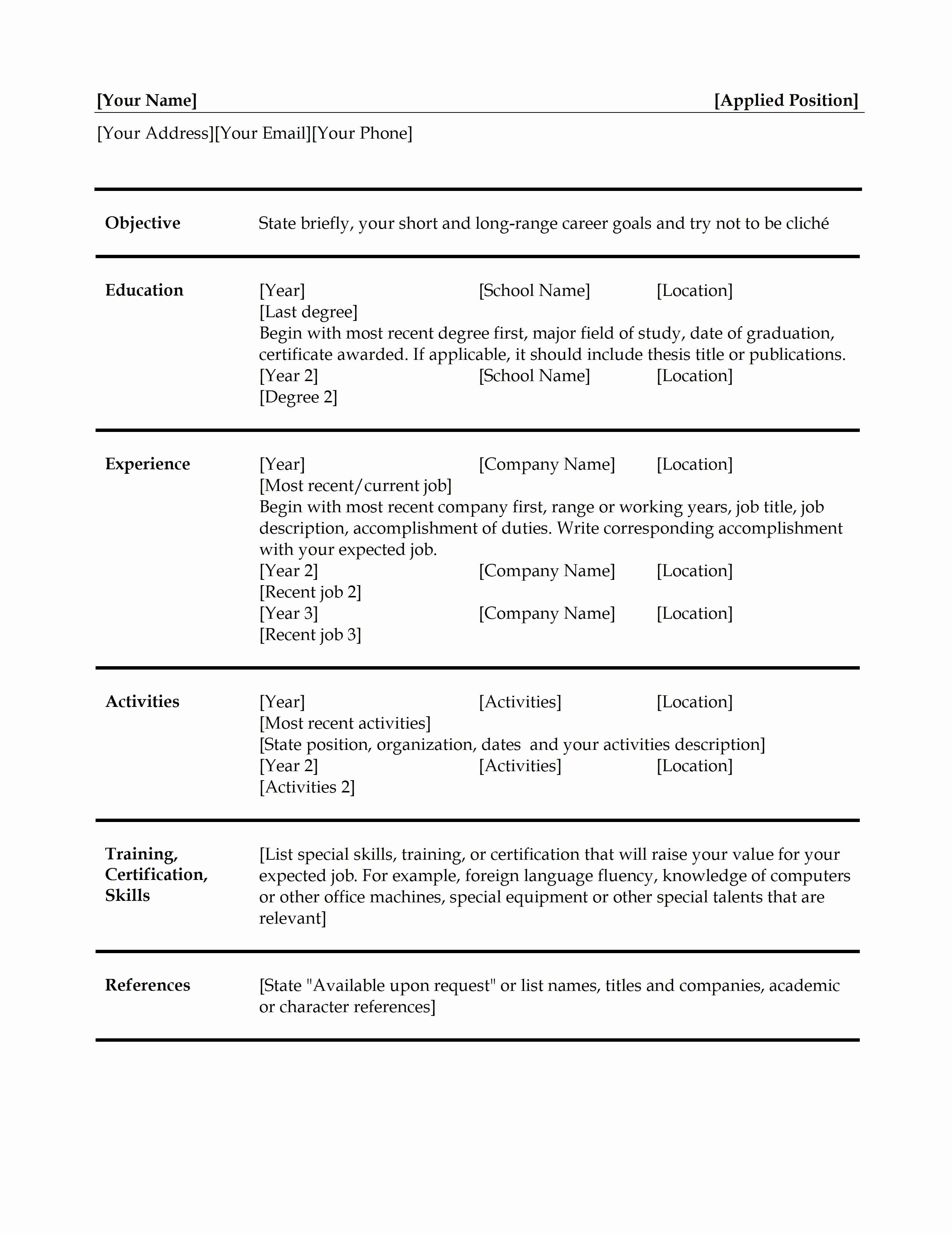 Fillable Cover Letter Template - 20 Elegant Create Word Template with Fillable Fields