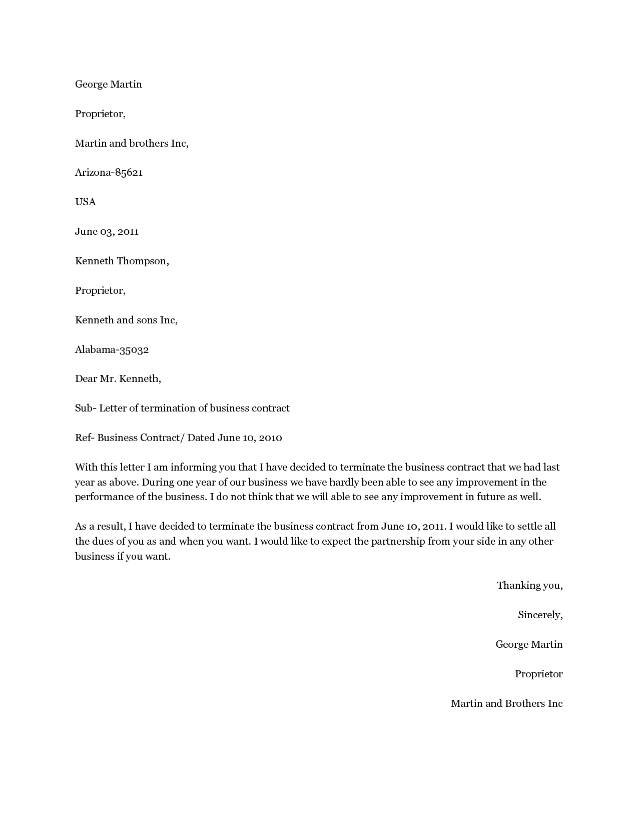 business contract termination letter template Collection-letter of contract termination monpence co 9-s