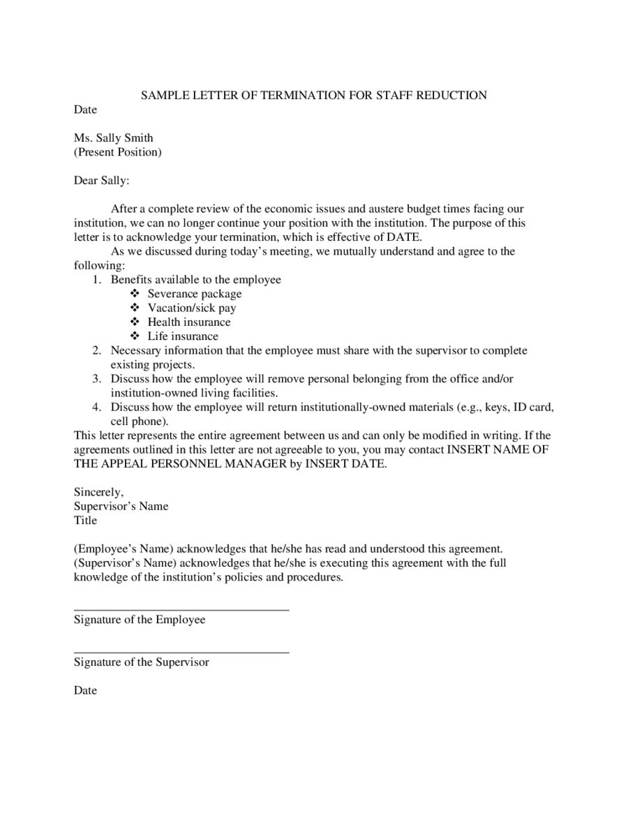 Dismissal Letter Template - 20 Luxury Termination Service Agreement Letter Sample