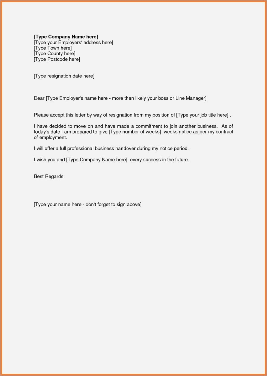 Cobra Letter Template - 21 Free Letters Resignation Samples