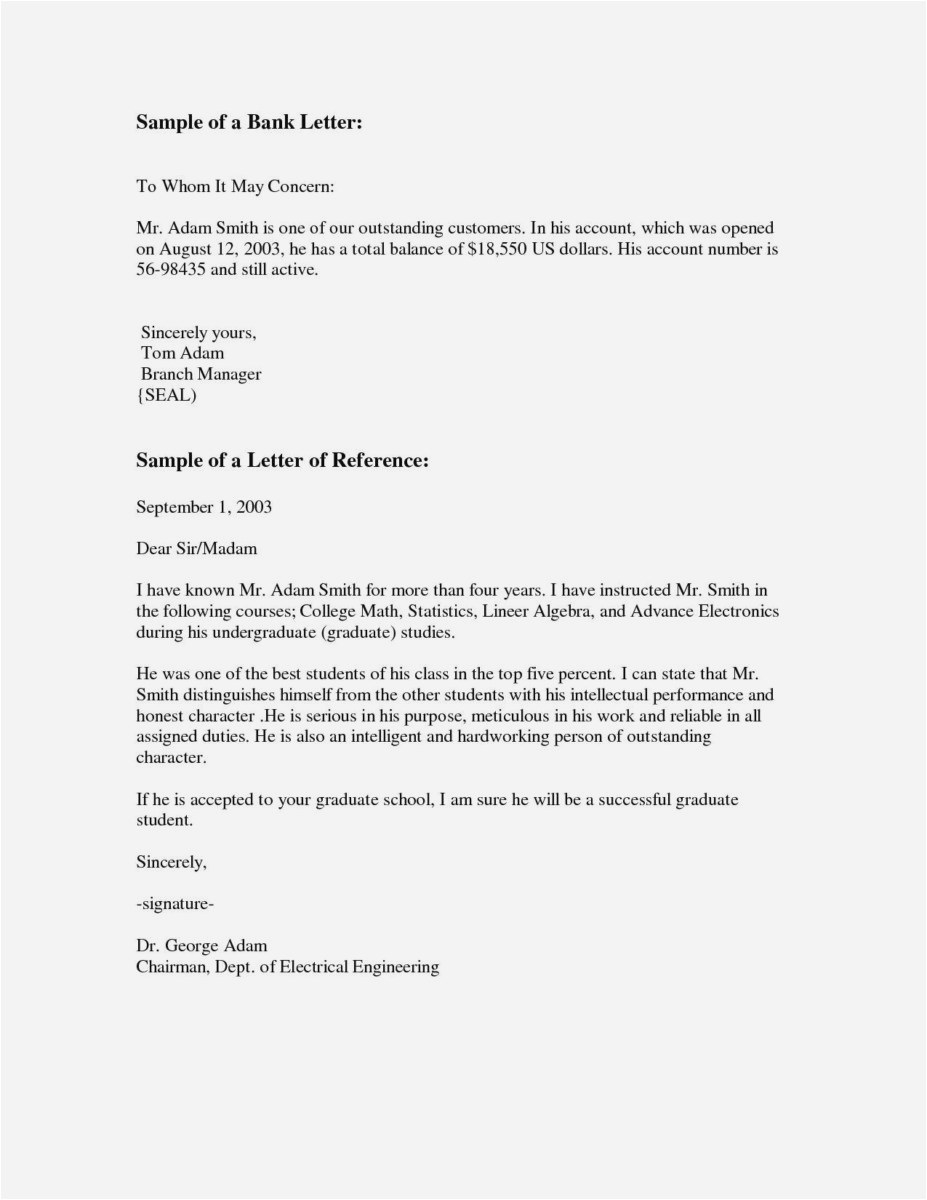 College Recommendation Letter Template - 23 Letter Re Mendation for Graduate School Sample Example