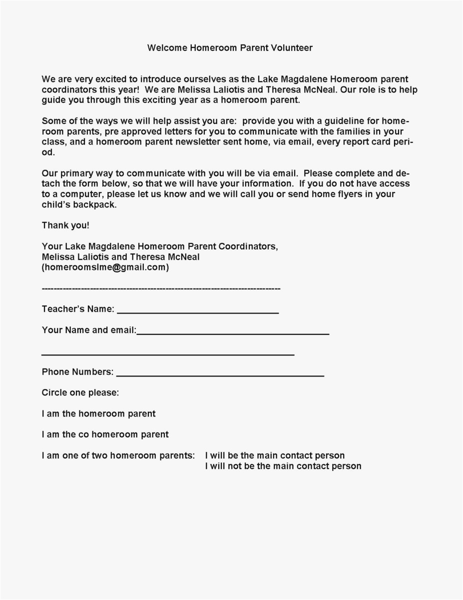 Free Thank You Letter Template - 23 Parent Letter Template format