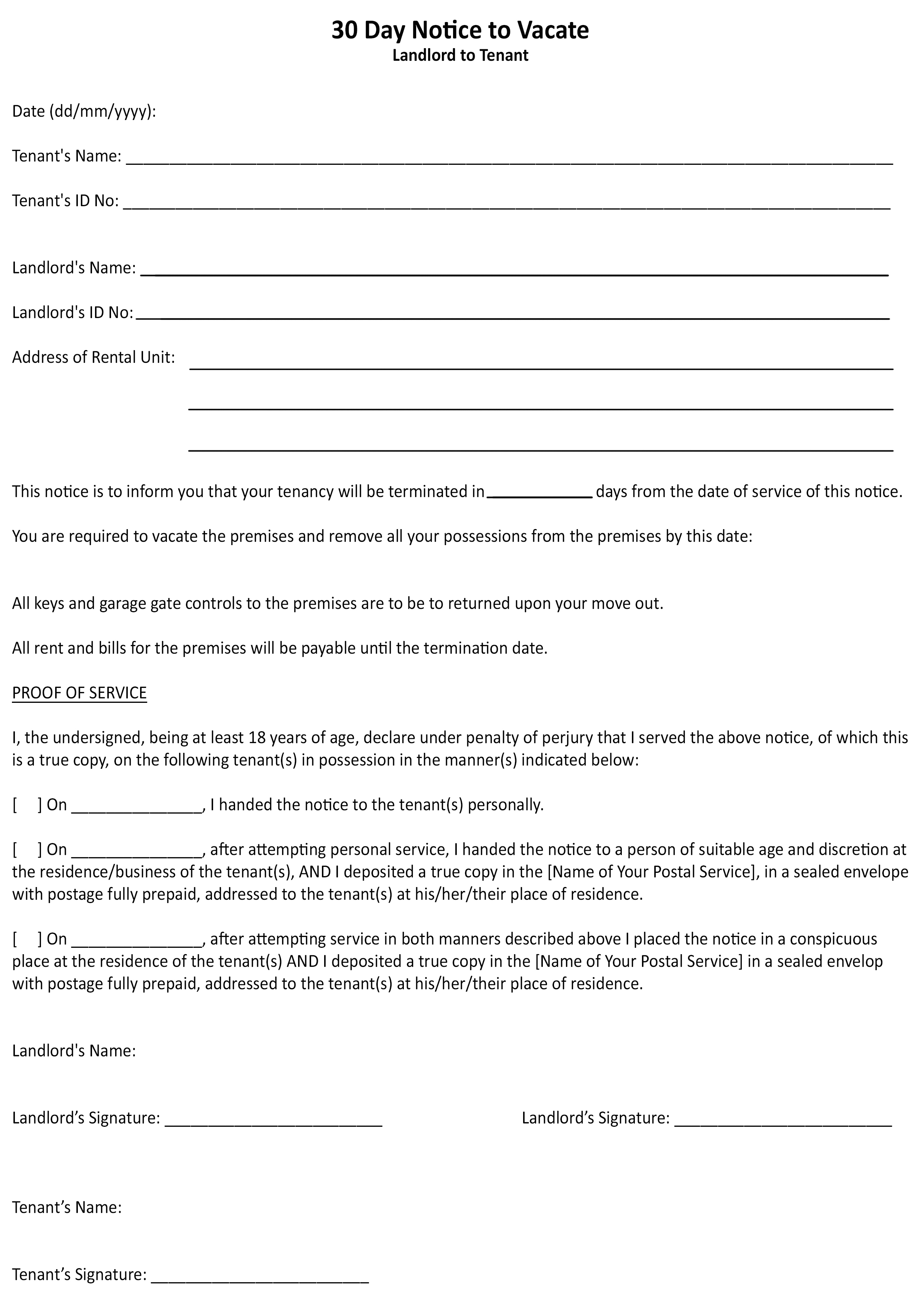 End Of Lease Letter Template - 24 Fresh Tenancy Agreement Notice Example Pics