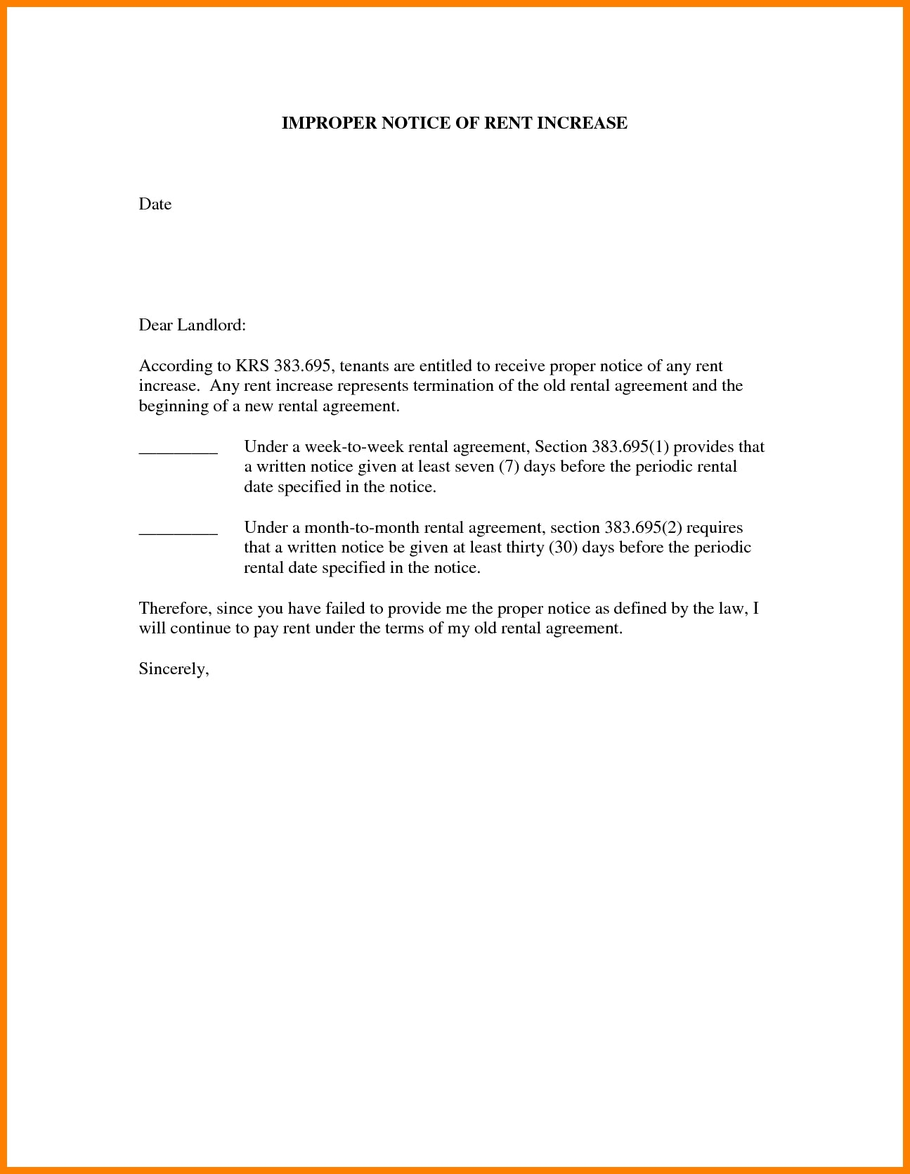 Tenancy Notice Letter Template - 24 Fresh Tenancy Agreement Notice Example Pics
