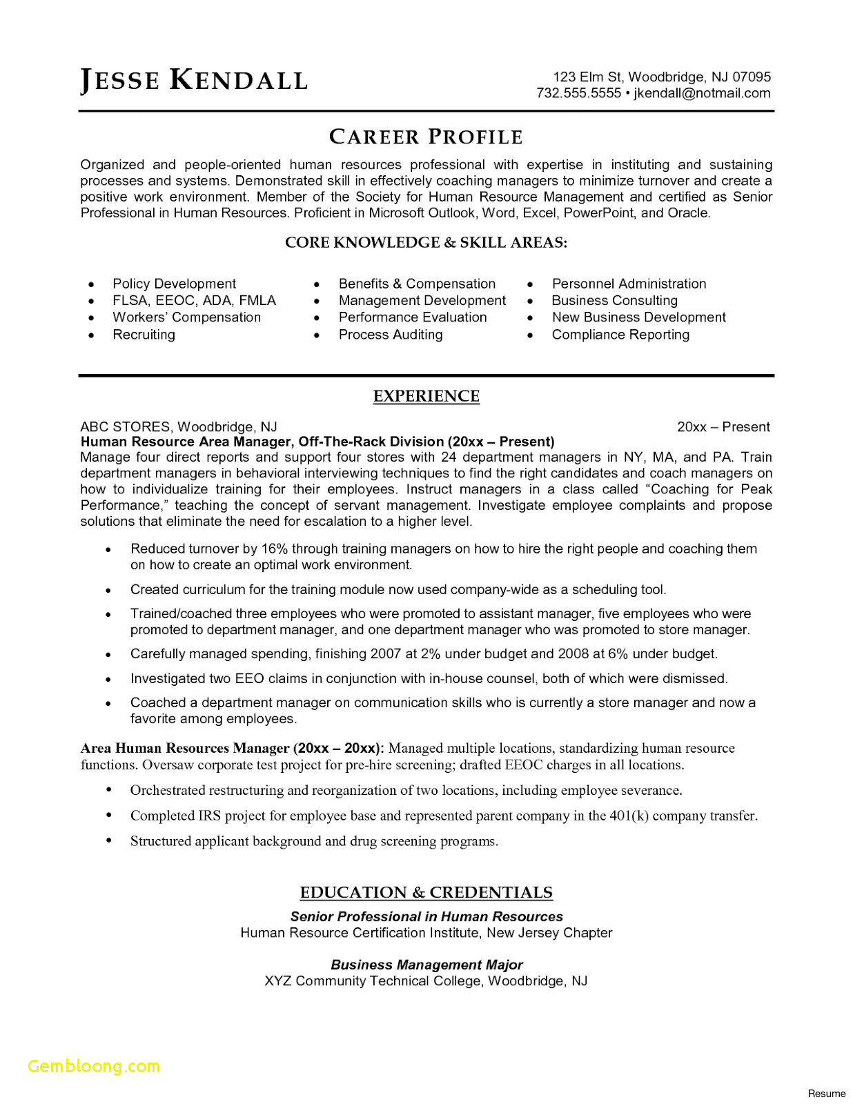 Letter Of Employment Template Word - 25 Template for Resume Word Free Sample Resume