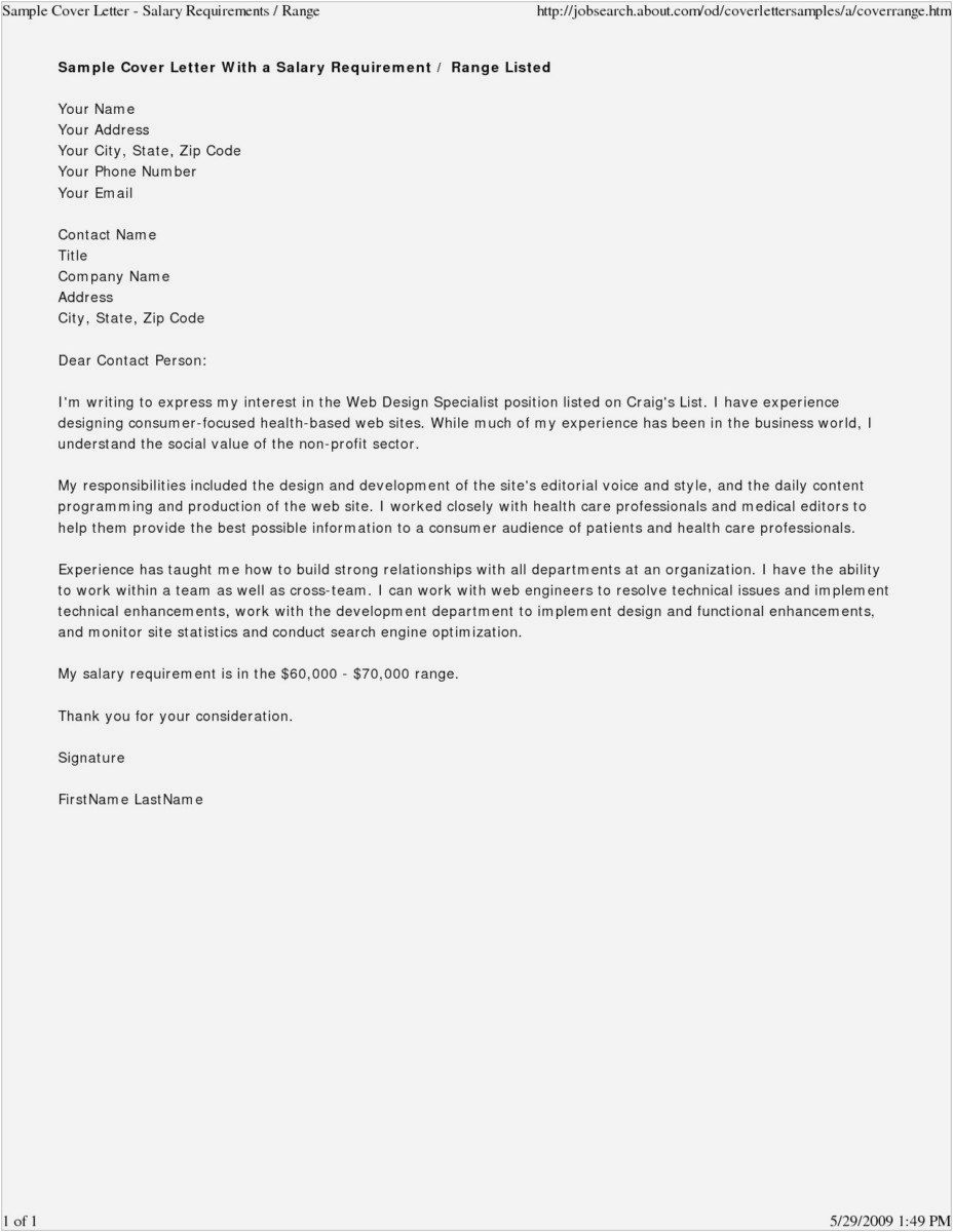 Lien Letter Template - 26 New How to Address A Cover Letter format