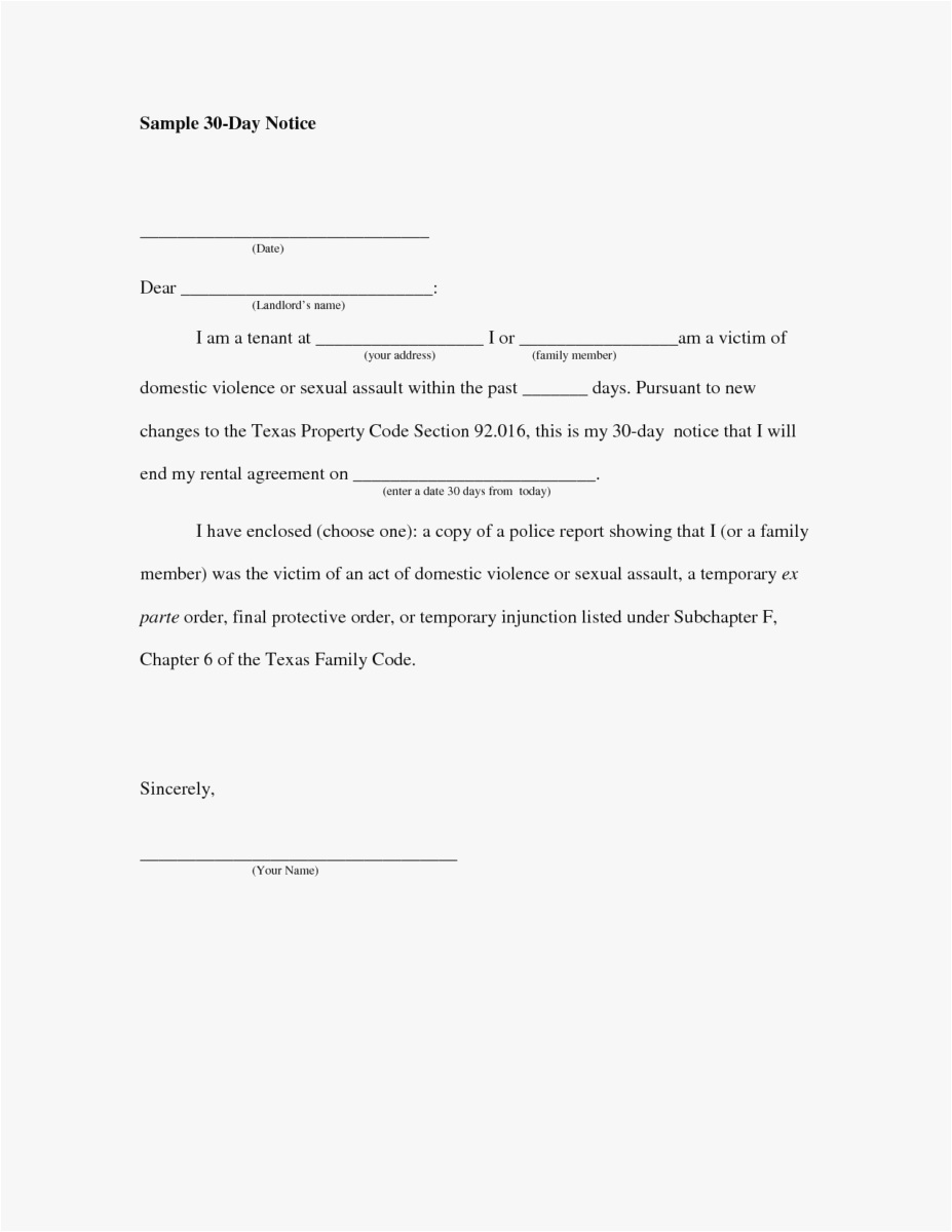 Notice To Vacate Apartment Letter Template Collection Letter Template 