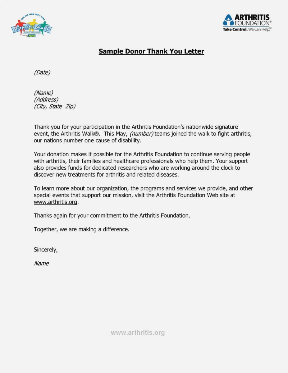Donor Acknowledgement Letter Template - 27 New Thank You Letter Examples