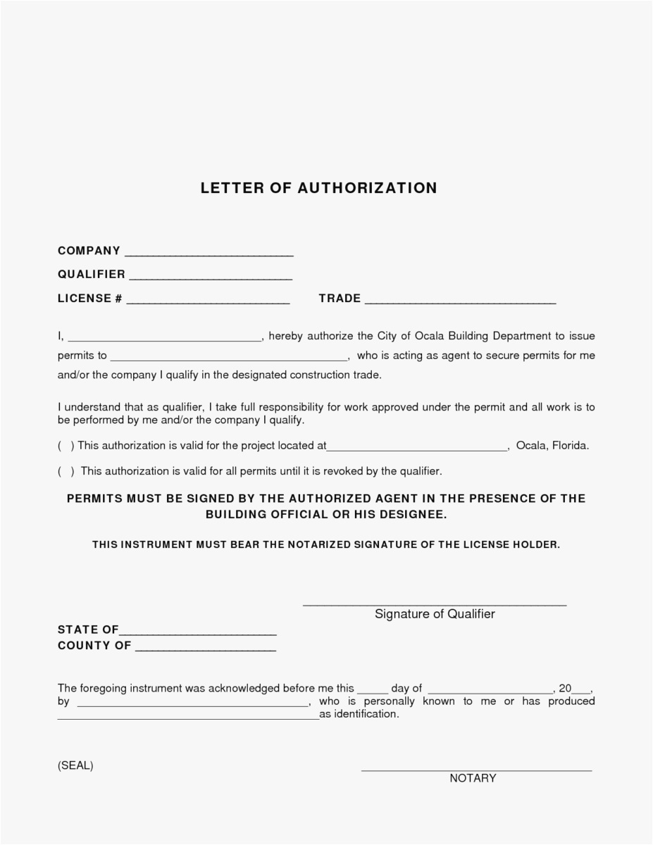 Notarized Letter Template Florida Collection Letter