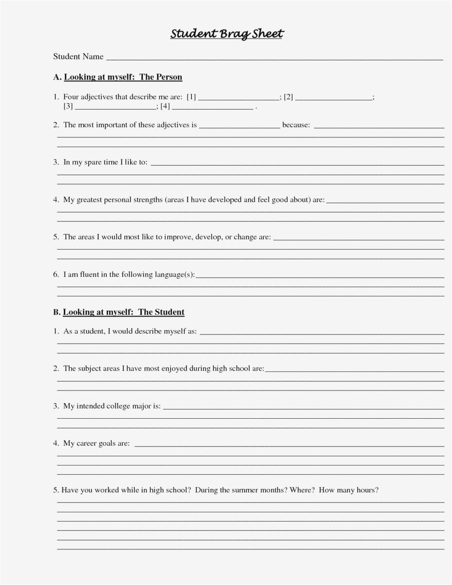 brag sheet template for letter of recommendation Collection-Free Brag Sheet for Letter Re mendation Example 20-i