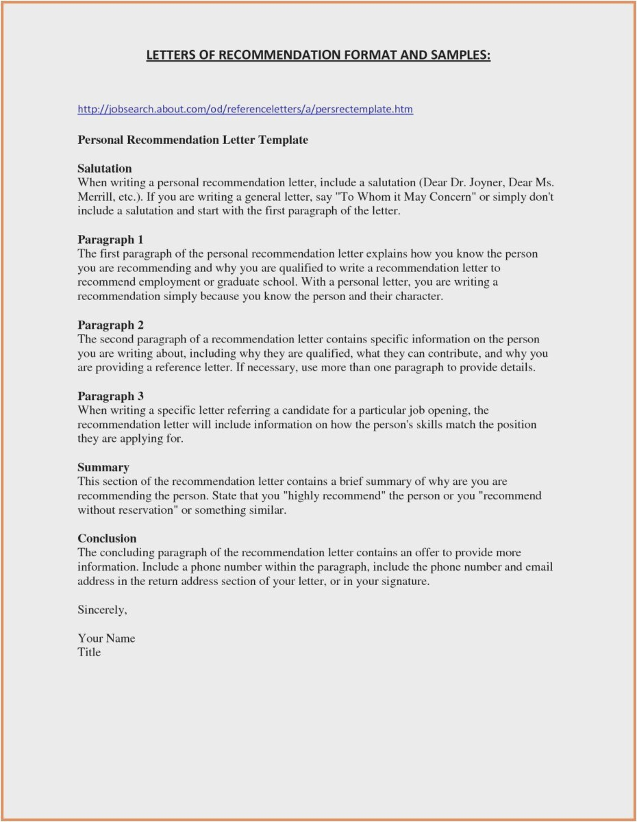 Reference Letter Template Sample - 30 New Employment Reference Letter Examples