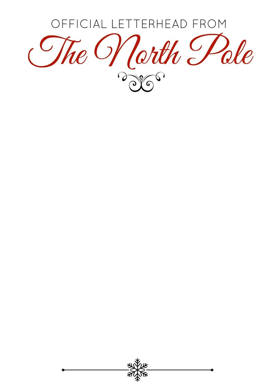 North Pole Letter Template - 76 Free Christmas Stationery and Letterheads