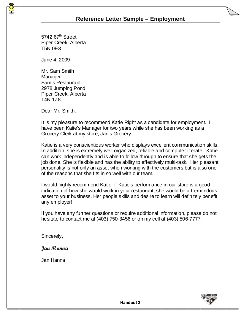 Net Neutrality Letter Template - 9 Employee Reference Letter Examples &amp; Samples In Pdf