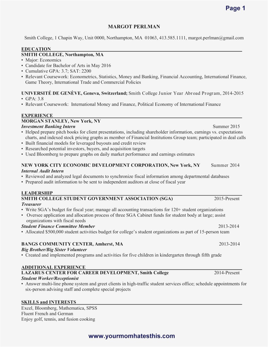 Investor Letter Template - Accent Letters Idea Unique Examples Resumes Ecologist Resume 0d