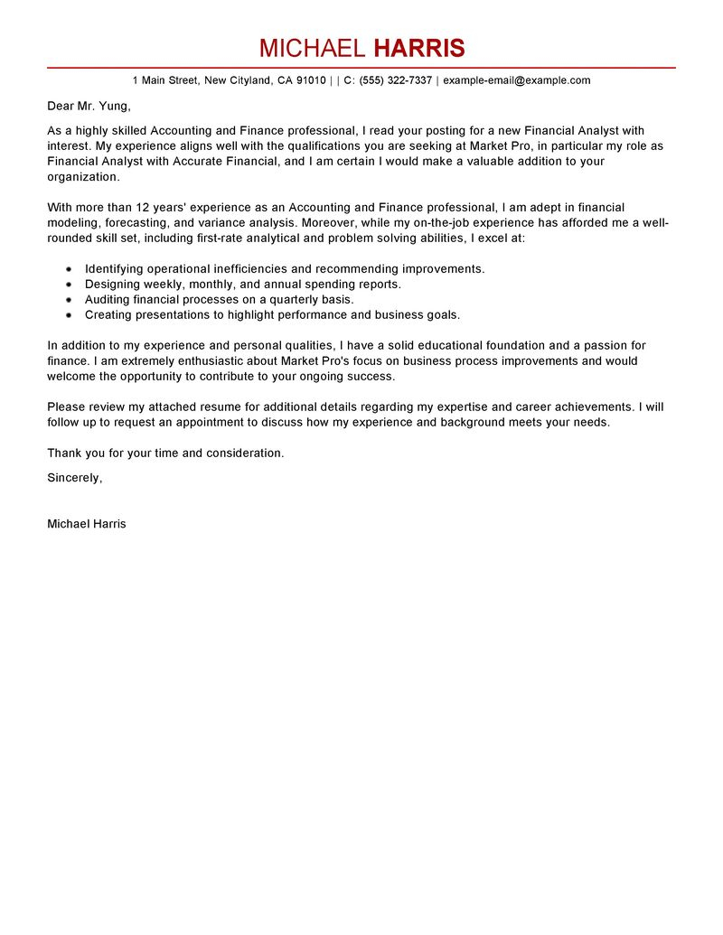 Cover Letter Template Accounting - Accountant Cover Letter format Acurnamedia