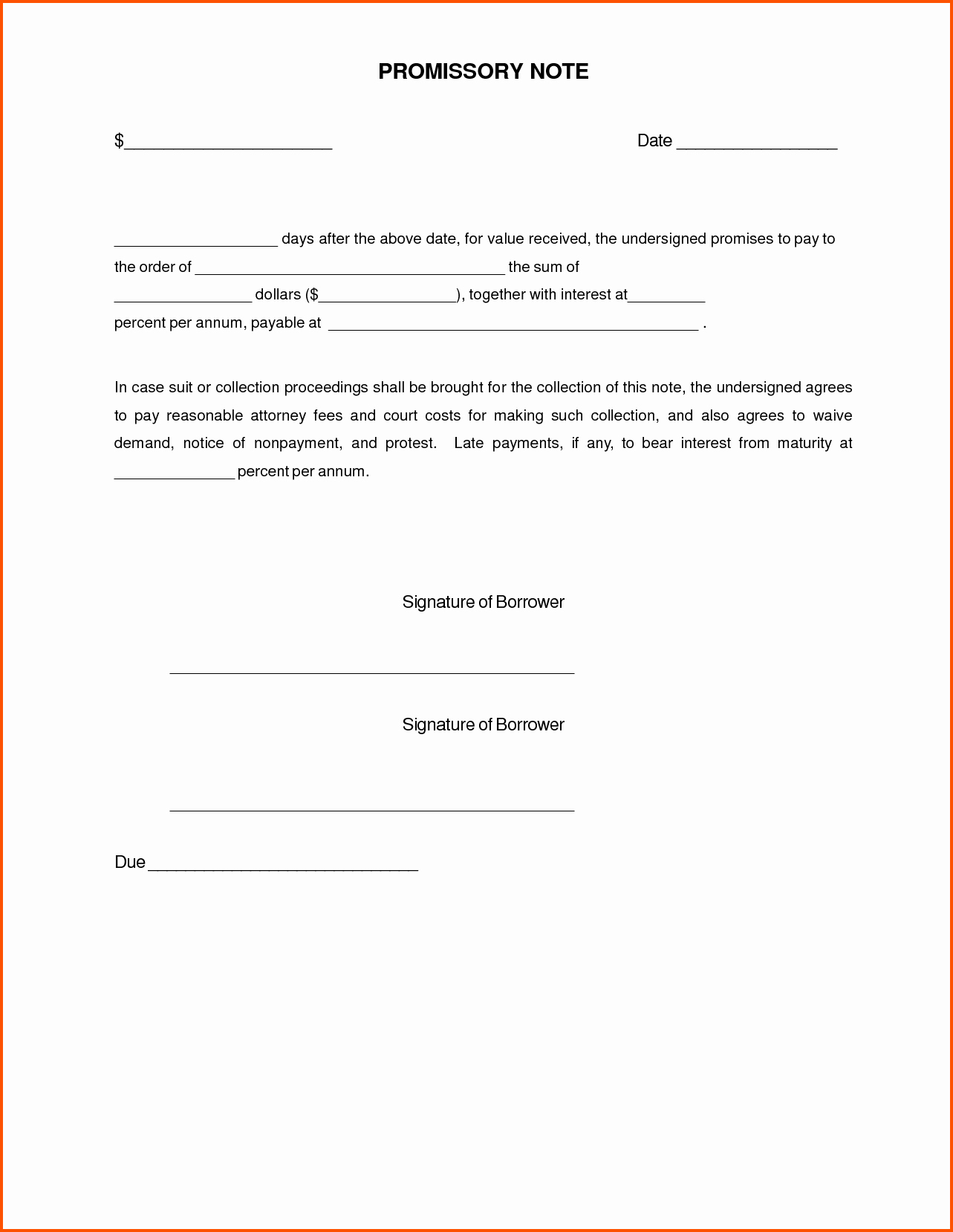 demand letter promissory note template example-Auto Promissory Note Template Luxury Promissory Note Template for Personal Loan Indian Sample Pdf form 15-r