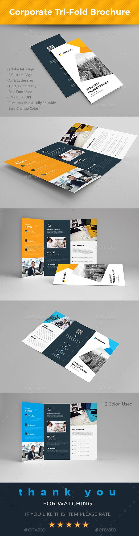 letter size tri fold brochure template example-Trifold Brochure Brochures Print Templates 9-b