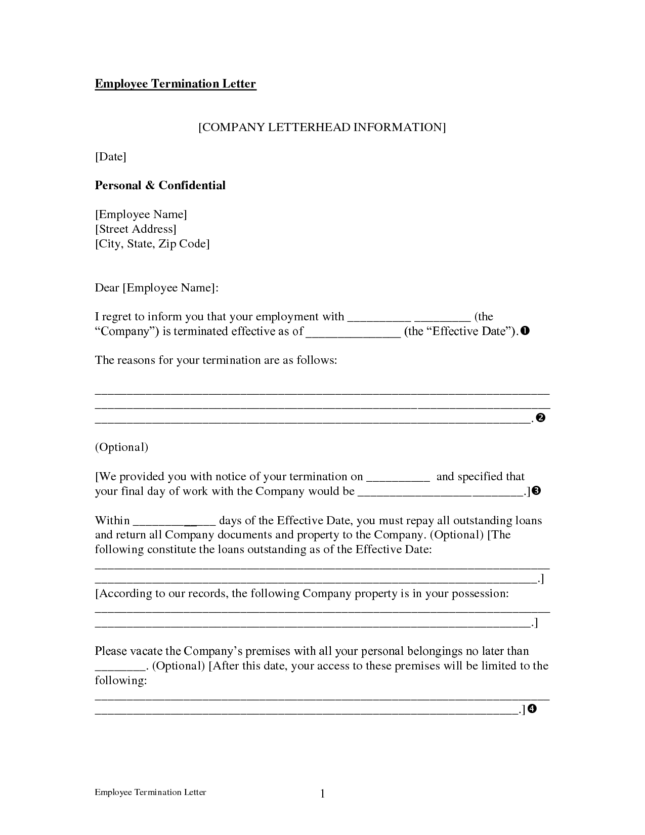 Letter Of Separation From Employer Template - Best Separation Agreement Template Word