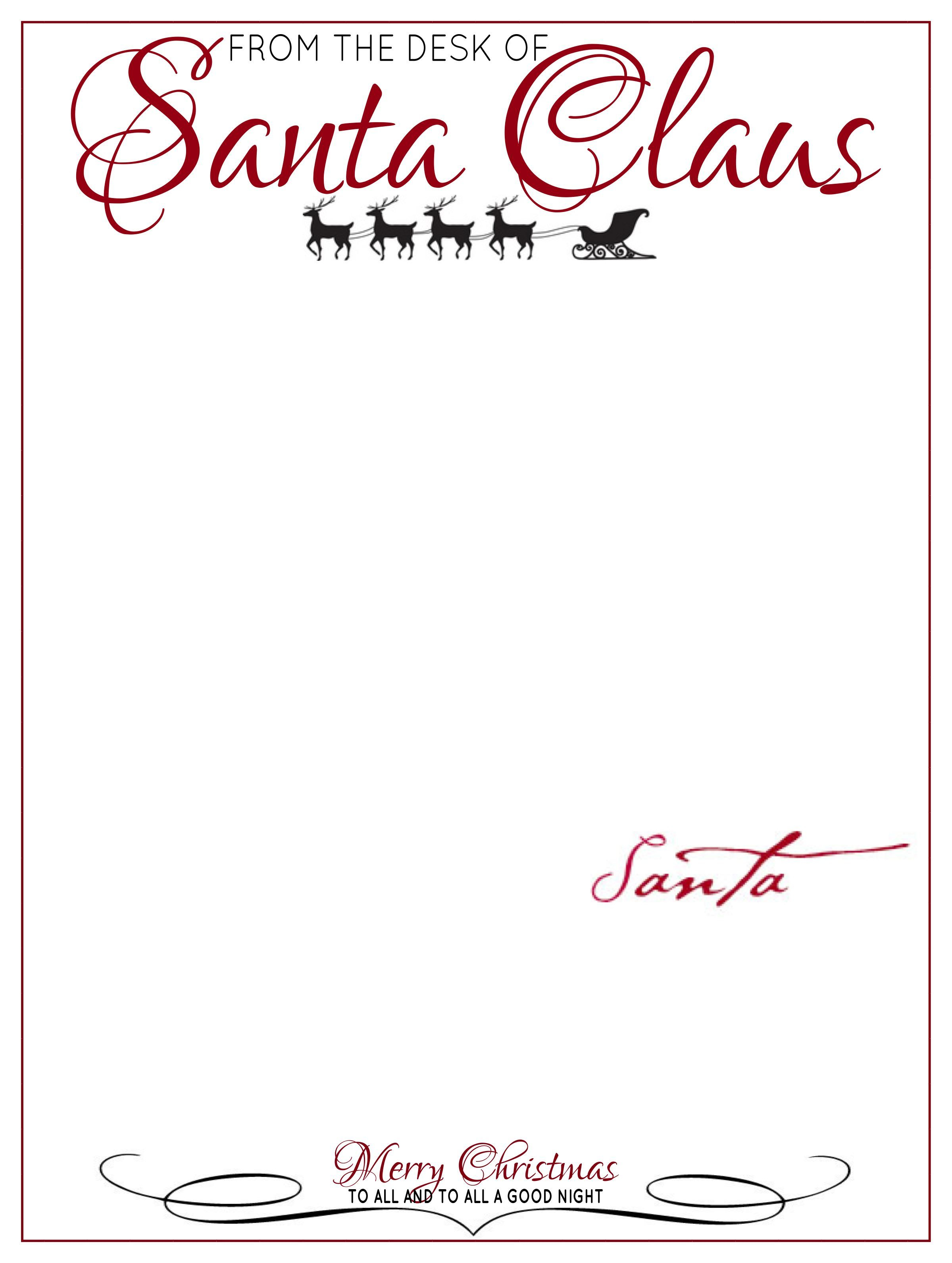 Santa Response Letter Template Collection - Letter Template Collection