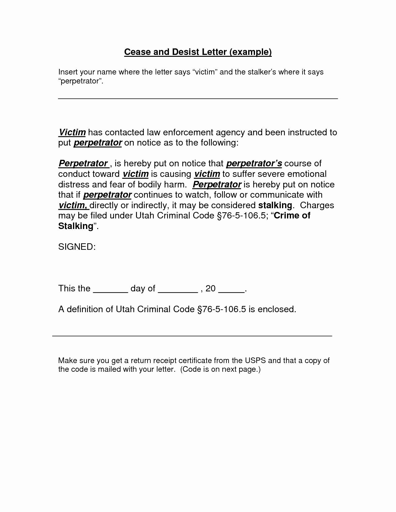 Cease and Desist Collection Agency Letter Template - Cease and Desist Letter Template for Debt Collectors Inspirational