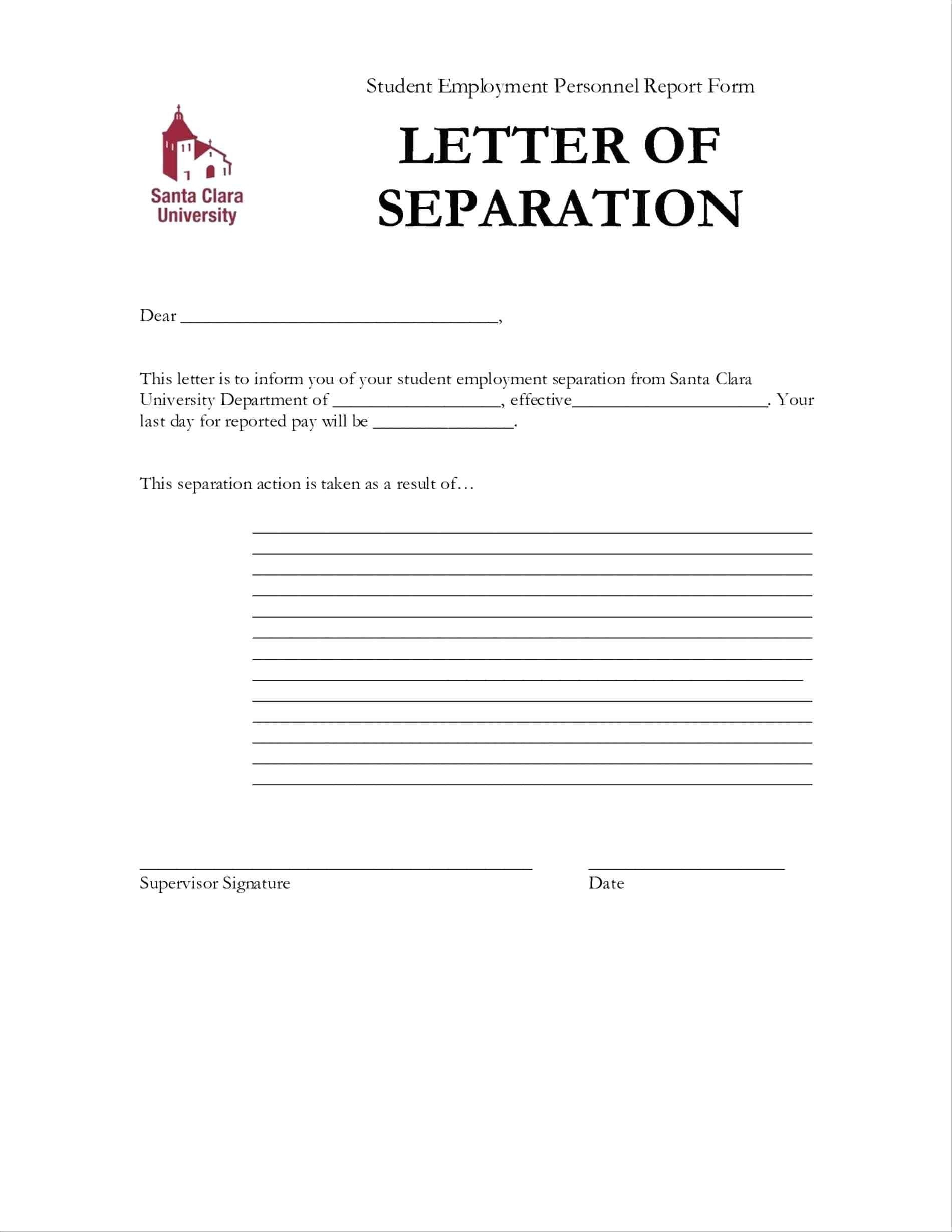 Separation Letter to Employee Template - Certificate Employment Sample with Logo Copy Employment