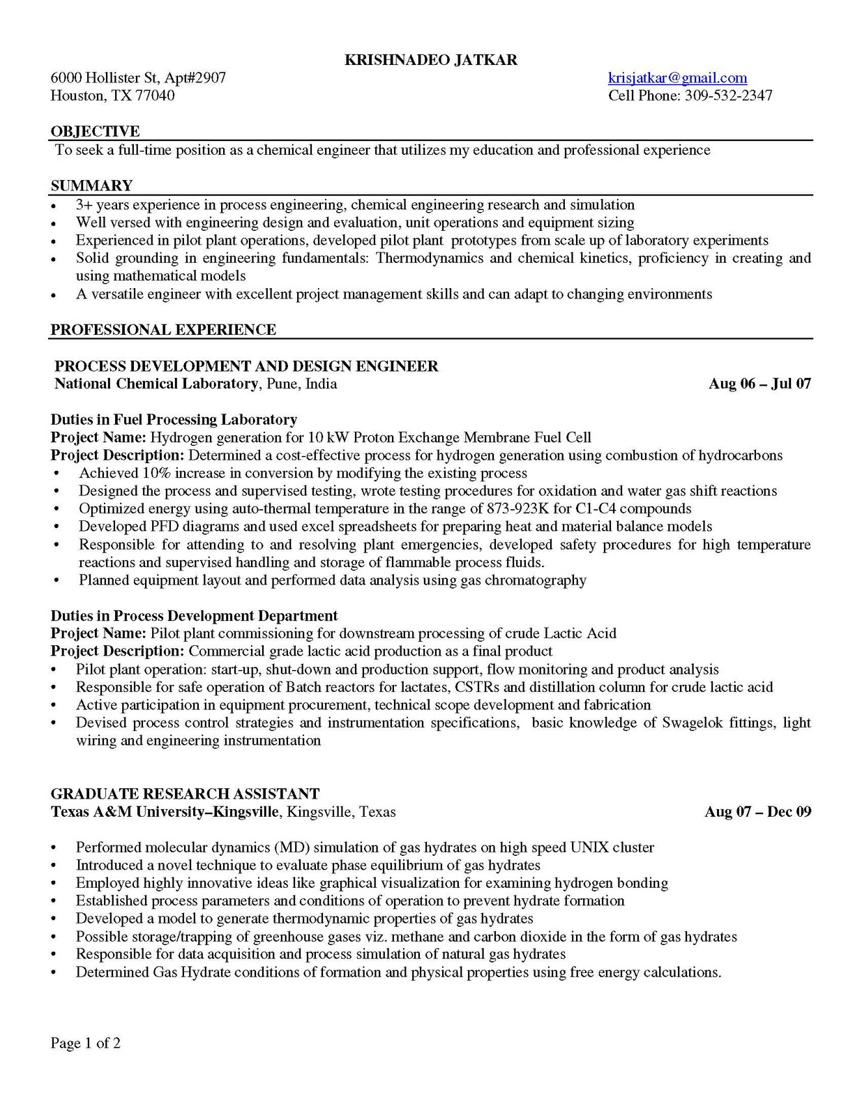 Mechanical Engineering Cover Letter Template - Chemical Engineering Resume Samples Chemical Engineer Resume
