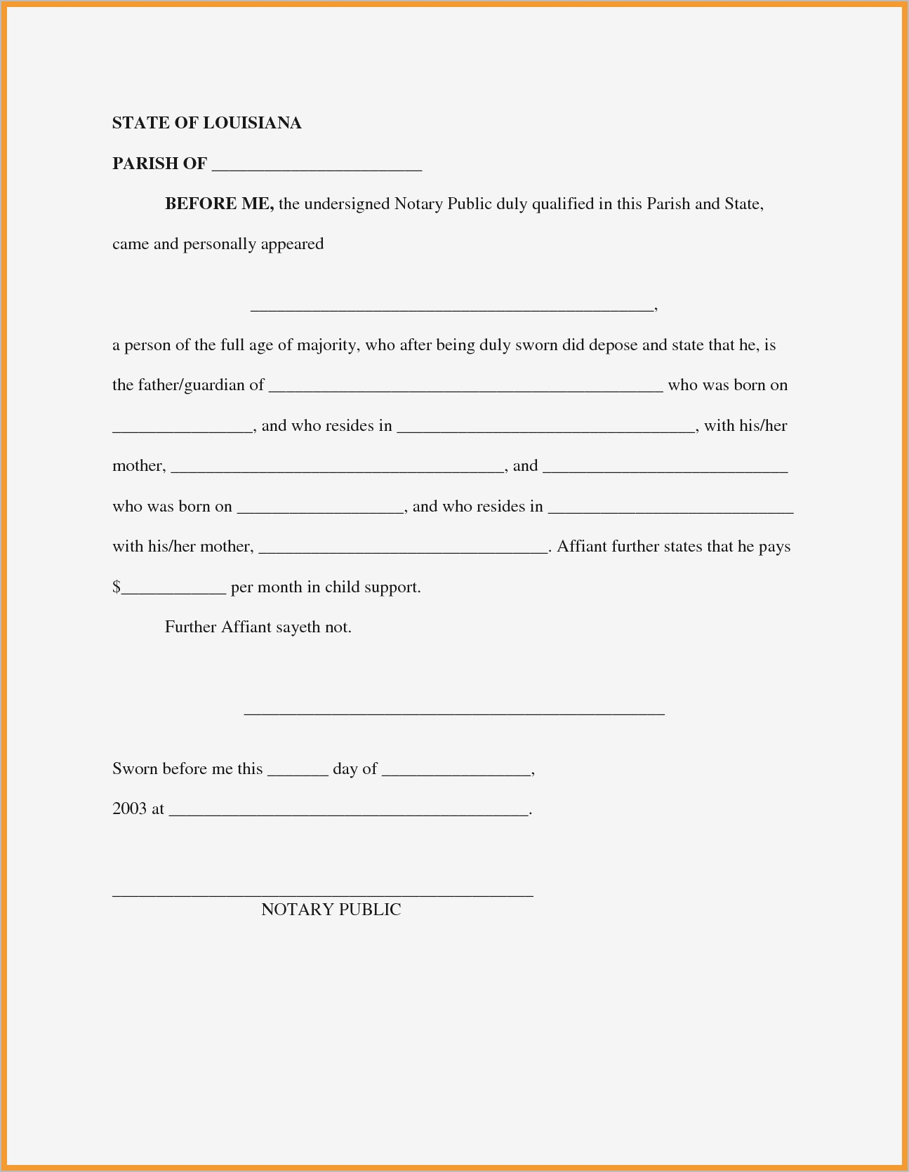 Child Support Letter Of Agreement Template - Child Support Agreement Letter Ideas