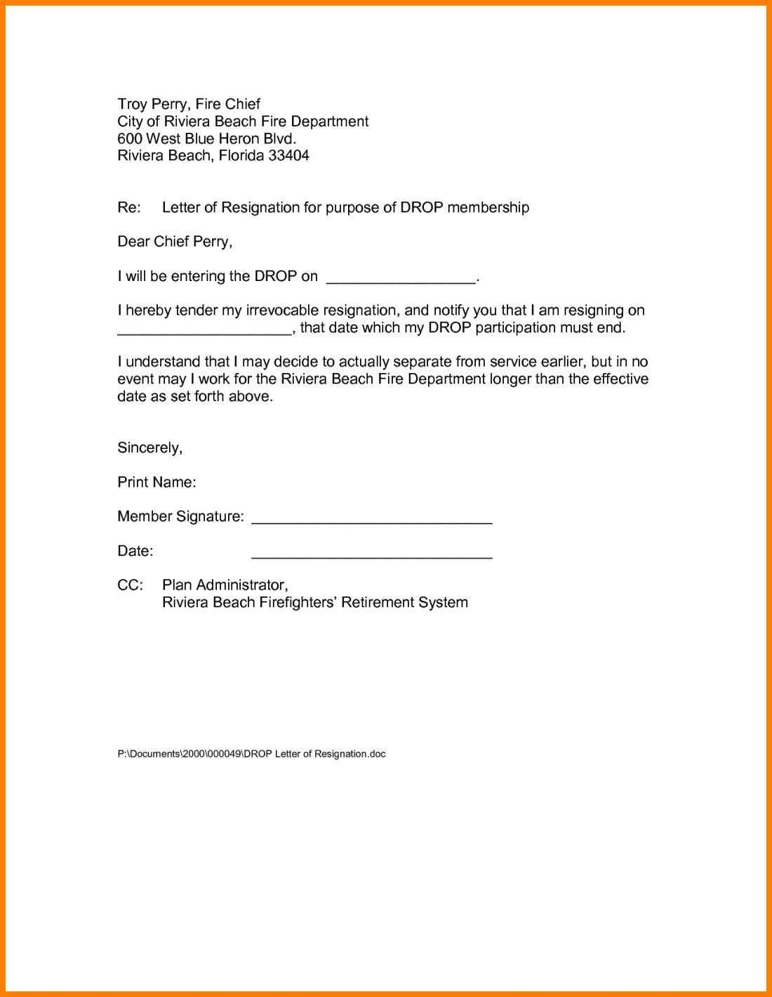 Church Membership Letter Template - Church Resignation Letter Template Image Collections Letter format