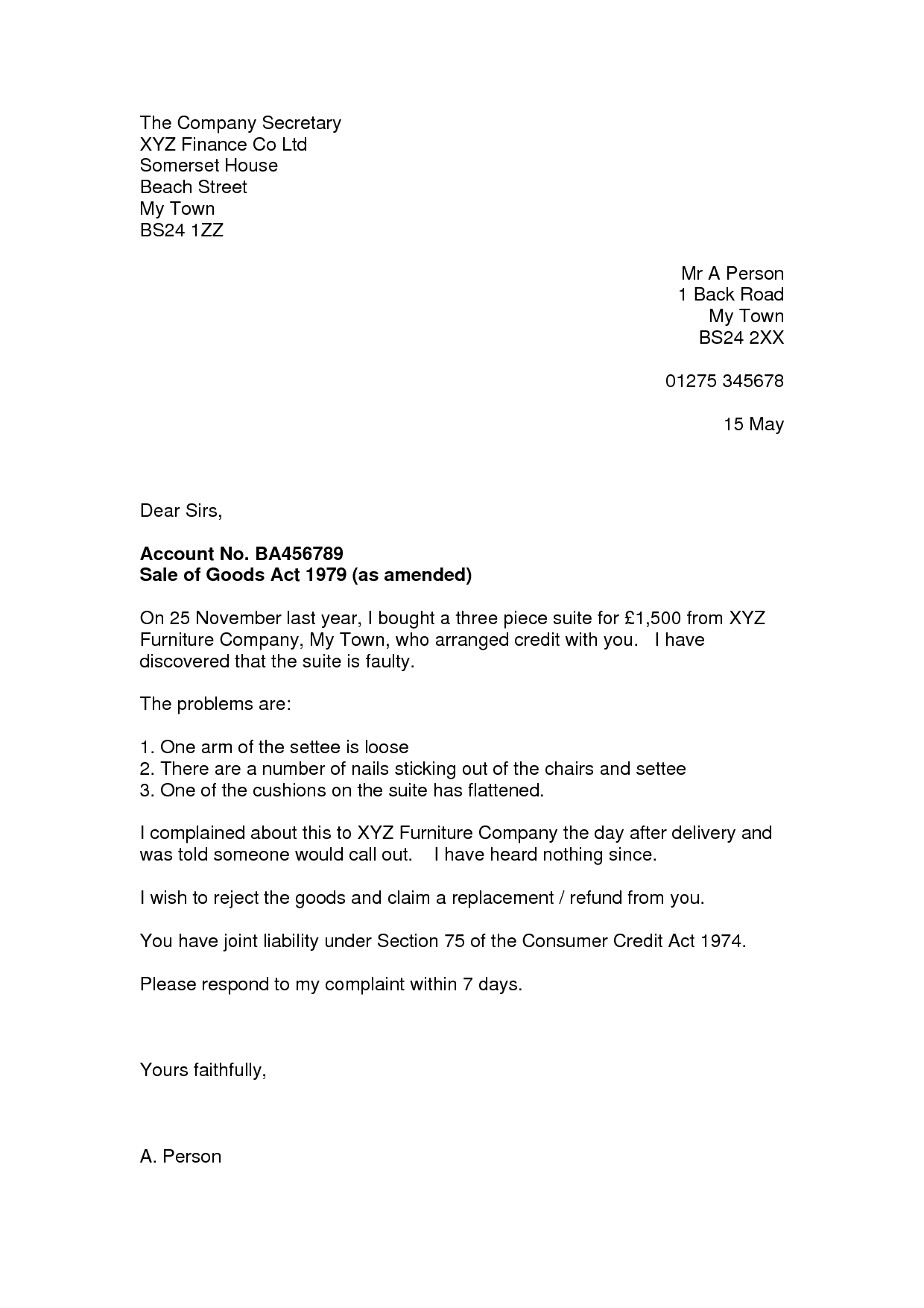 complaint letter template example-Consumer plaint Letter following are suggestions on how to write an effective letter of consumer plaint 5-g