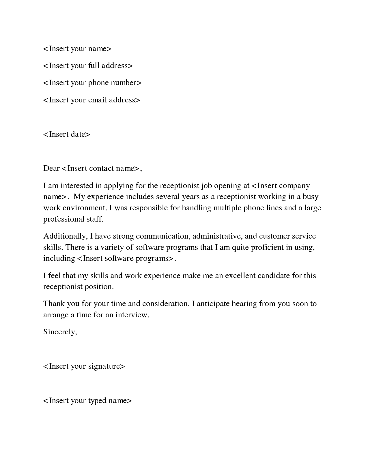 Cover Letter For First Casual Job Images