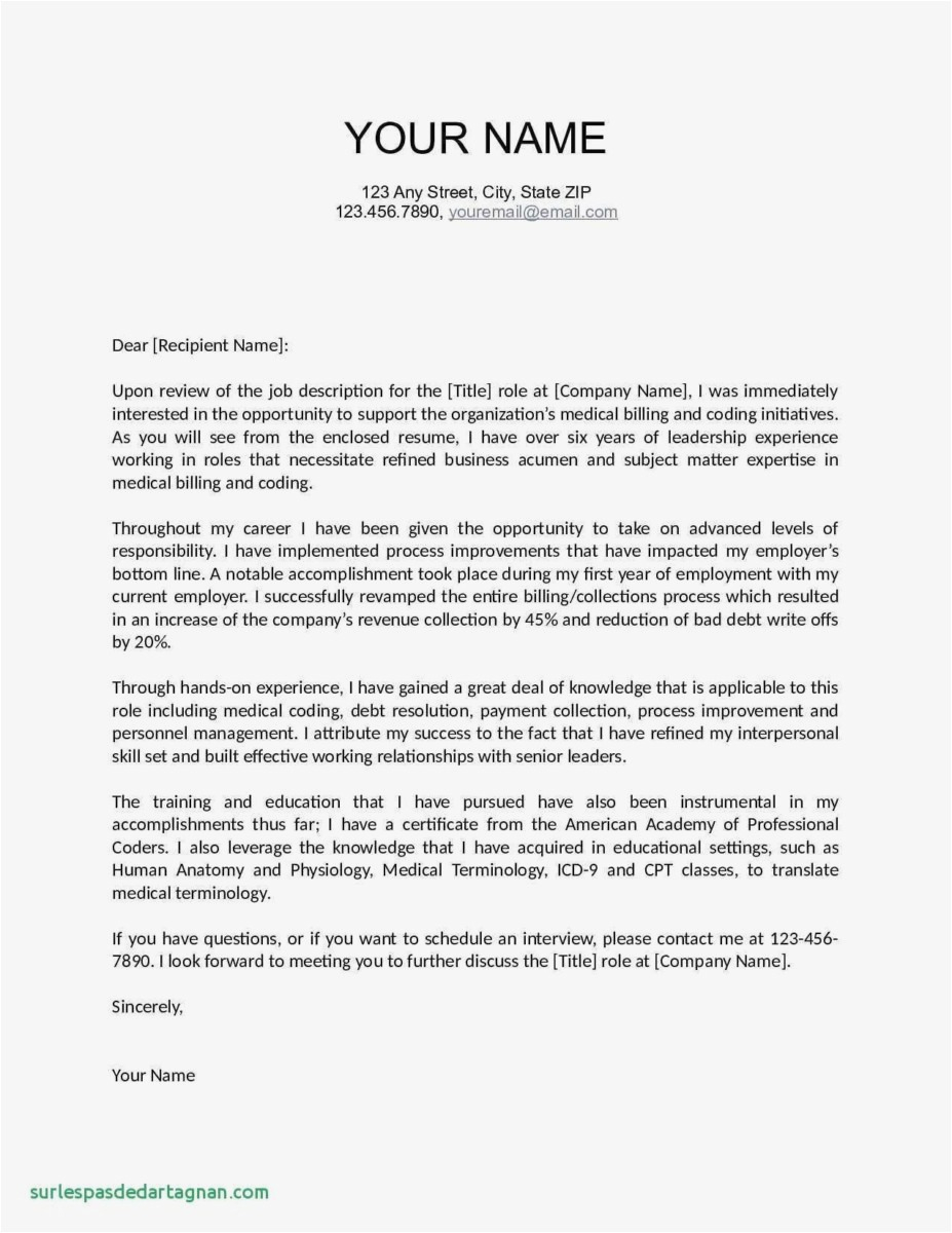 Easy Cover Letter Template Free - Cover Letters for Resume Template Fresh Job Fer Letter Template Us