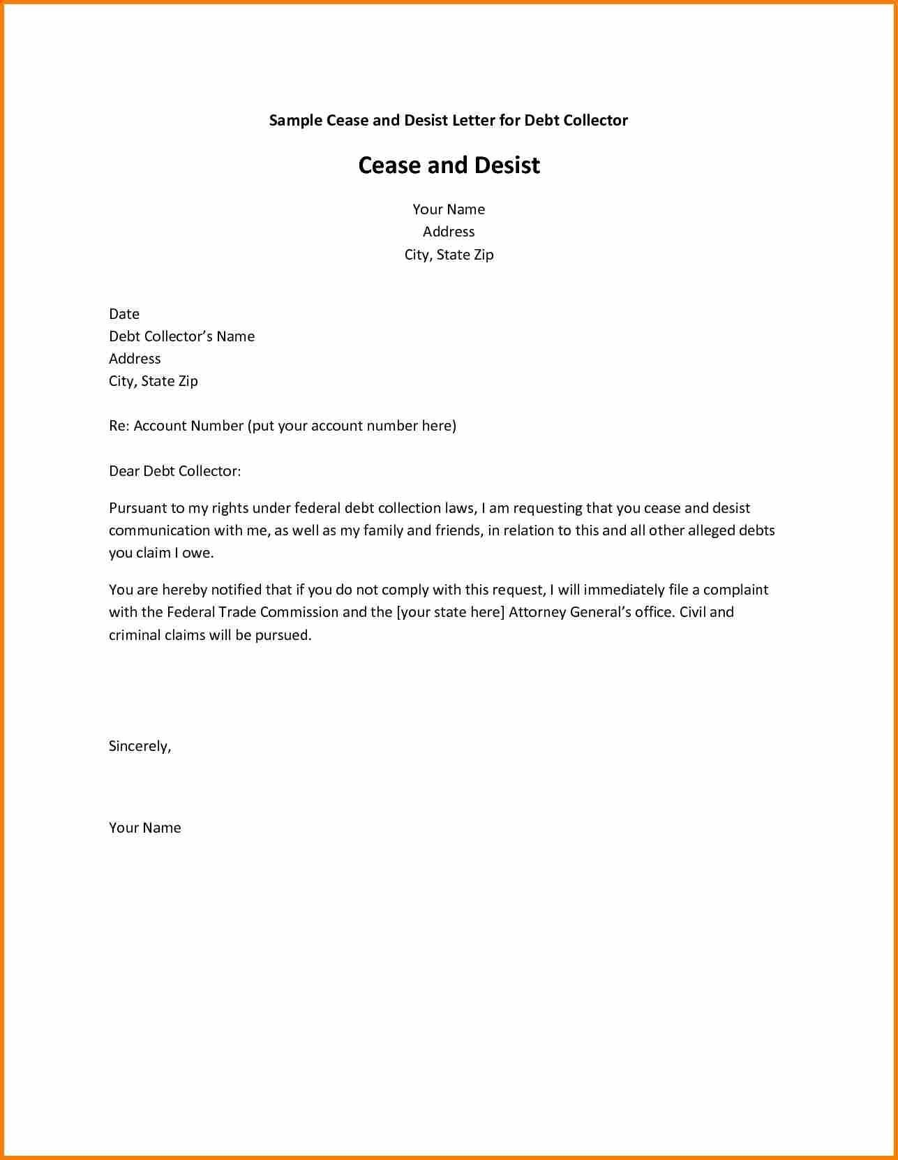 cease and desist letter template for debt collectors example-Debt Collection Cease and Desist Letter Template Copy Jury Duty Excuse Letter Refrence Cease and Desist 11-p