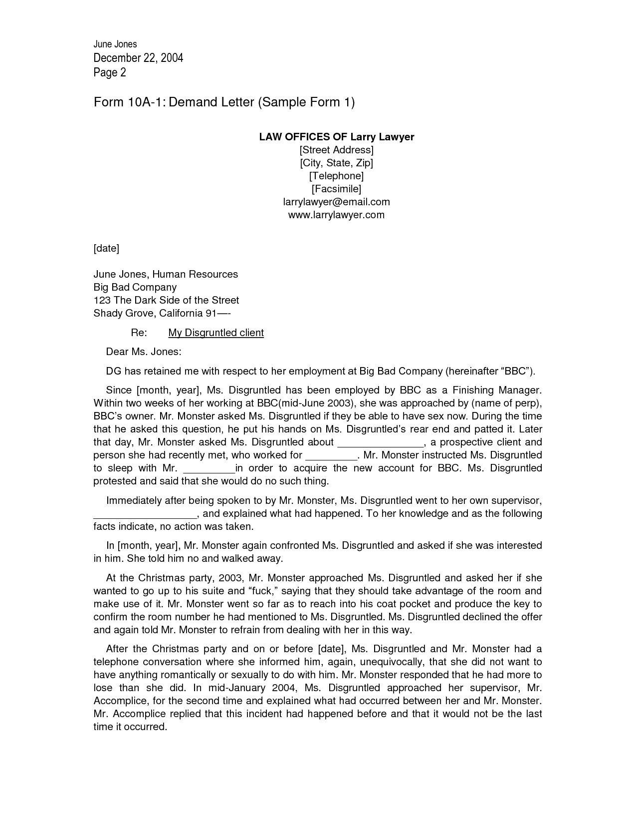 Demand Letter Template for Money Owed - Demand Letter Template for Personal Injury