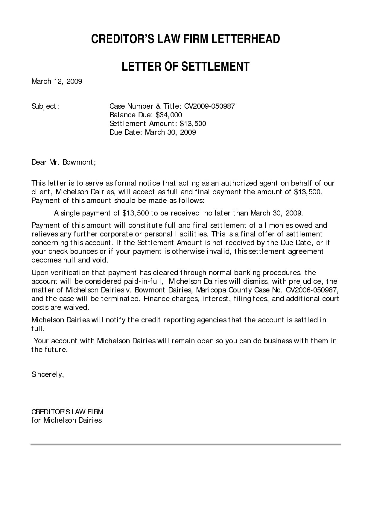 Credit Card Settlement Letter Template - Department Of Education Letter Purging the Record Best Ideas Of