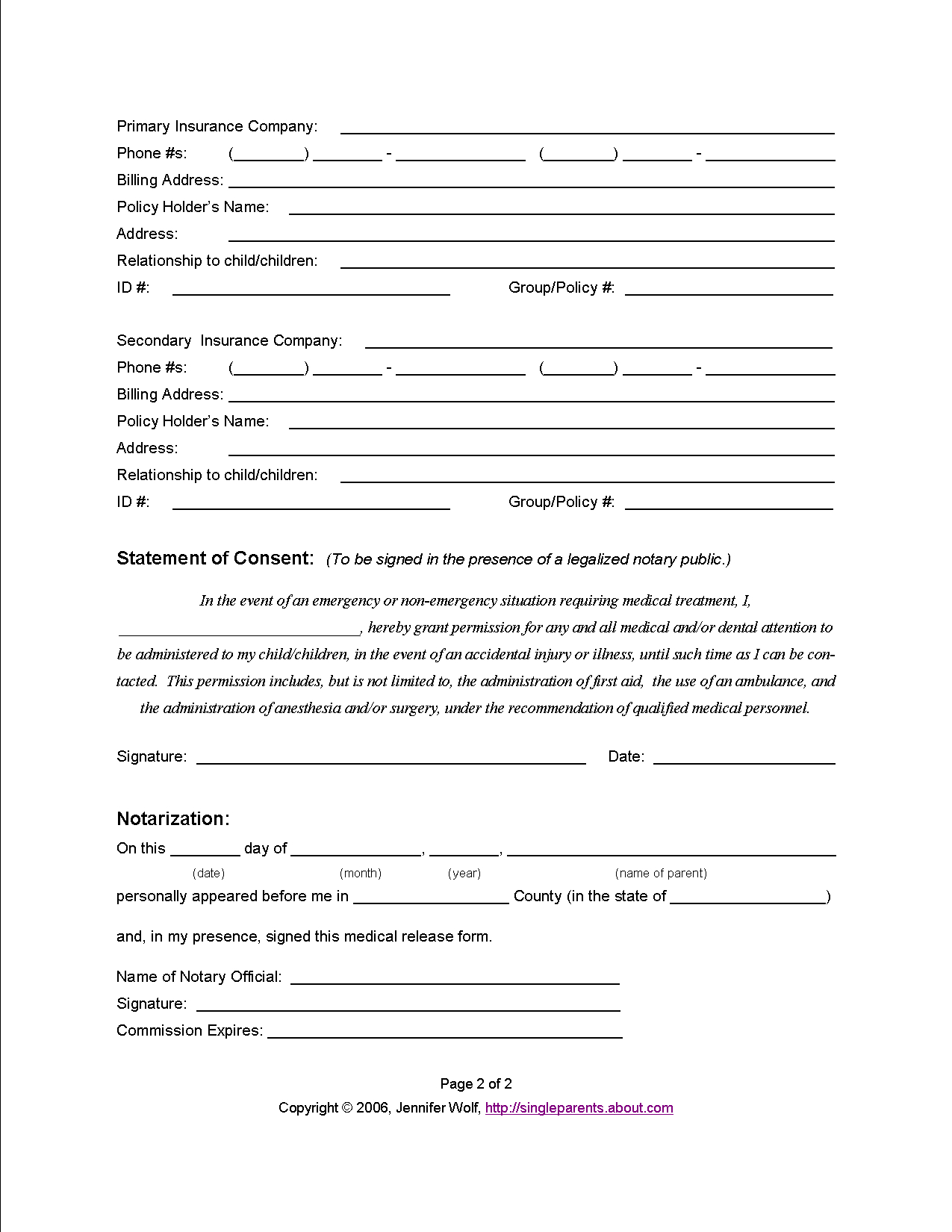 Medical Release Letter Template - Do You Have A Medical Release form for Your Kids