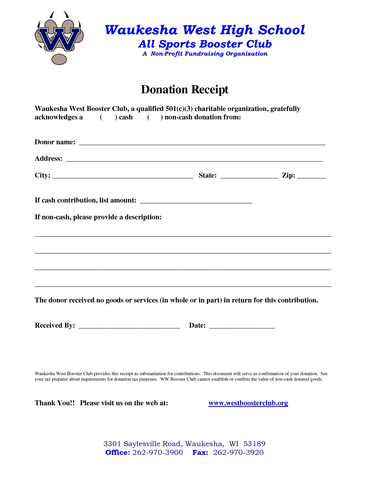 non profit donation receipt letter template Collection-Awesome Non Profit Donation Receipt Template 4-l