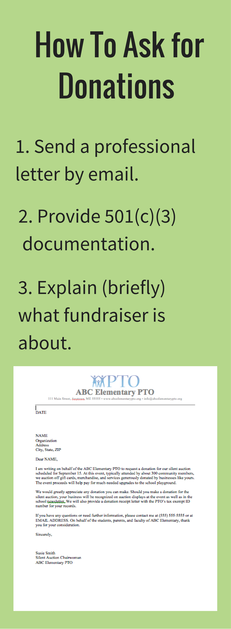 Pta Fundraising Letter Template - Download Our Free Donation Letter Request Template