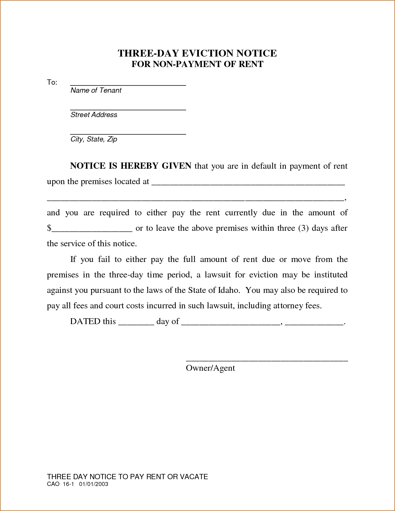 30 Day Eviction Letter Template - Elegant Eviction Notice Template Texas