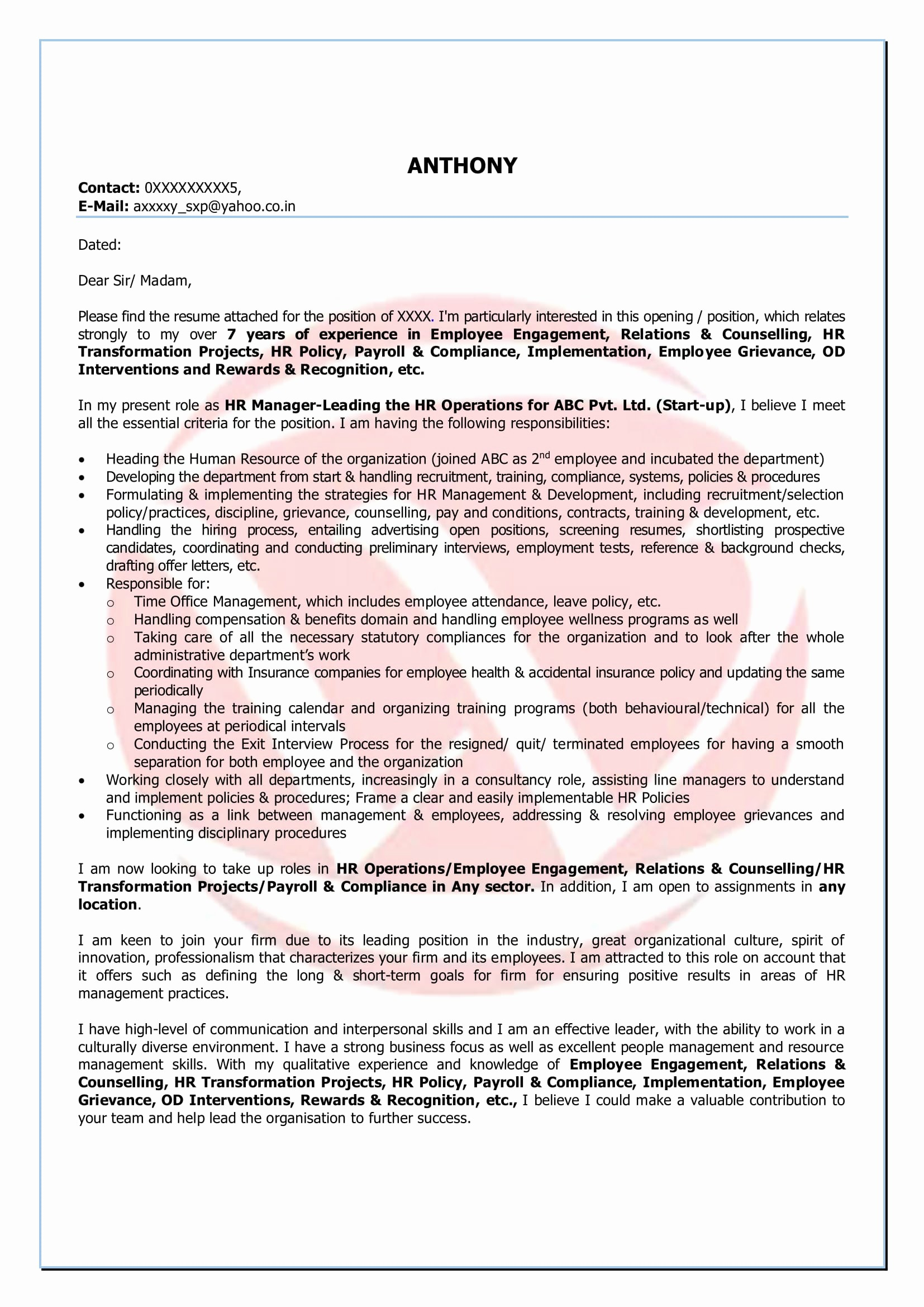 Write Up Letter for Employee Template - Employee Disciplinary Write Up Template