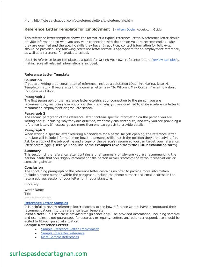 Personal Reference Letter Template - Employee Reference Letter Template Happywinner Unique Personal