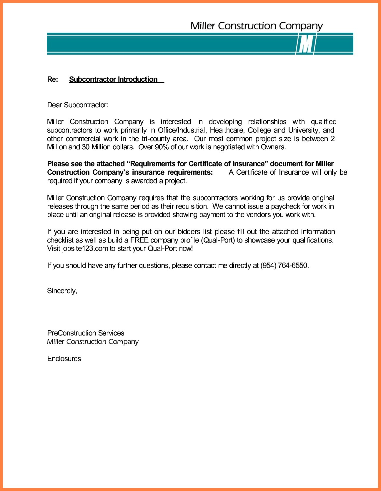 Letter Of Engagement Template Contractor - Engagement Letter Template Uk Best Undertaking Letter format