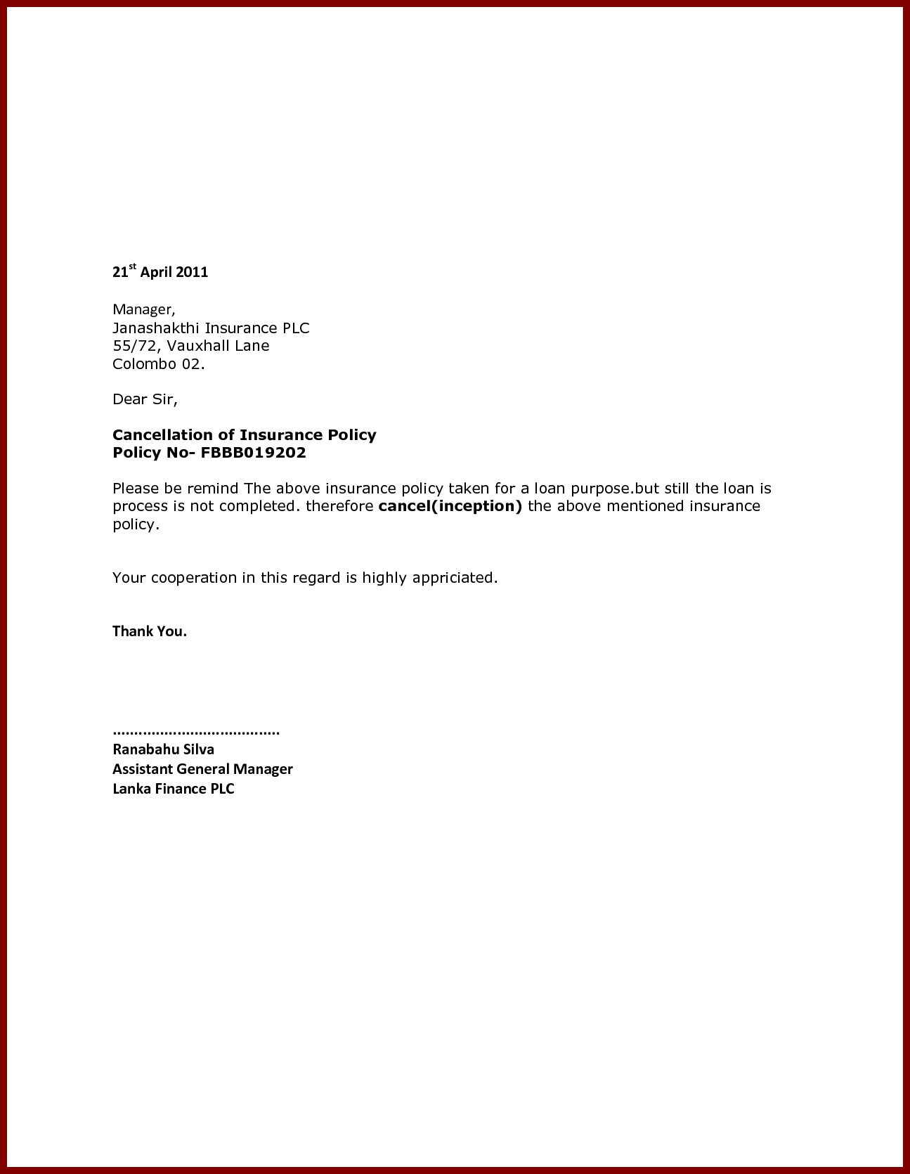 Car Insurance Cancellation Letter Template - Example Cancellation Letter Save Cancel Service Letter for