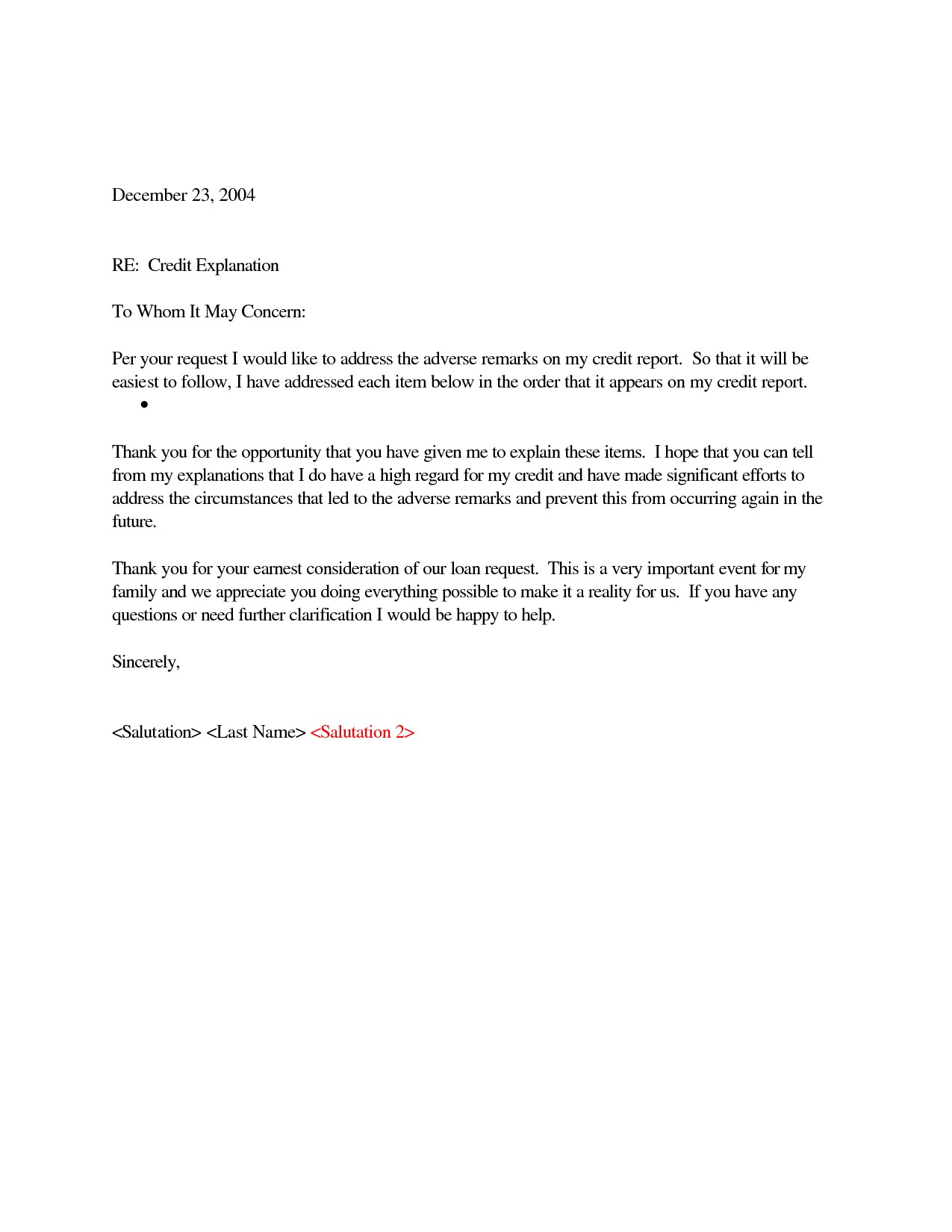 Cash Out Refinance Letter Of Explanation Template Collection
