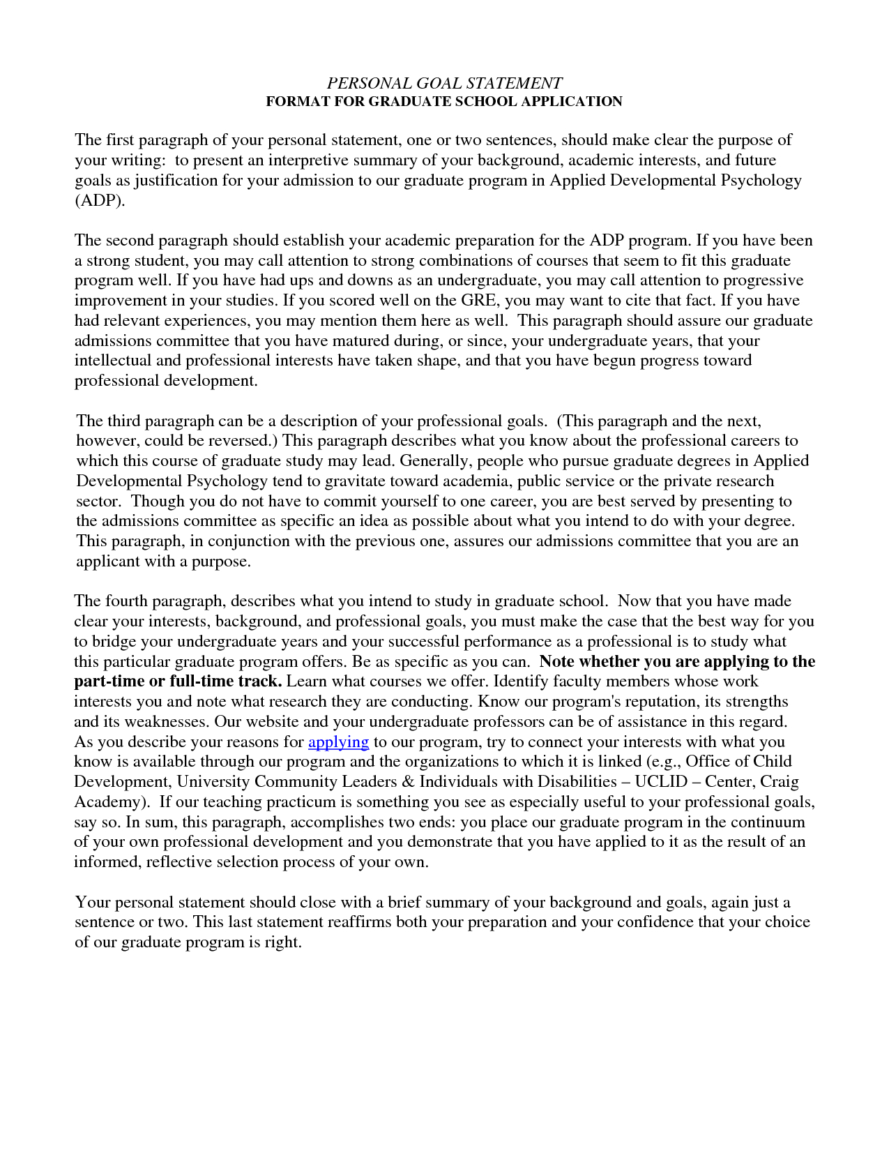 Letter Of Intent Template Graduate School - Example Of Personal Essays for Graduate School Acurnamedia
