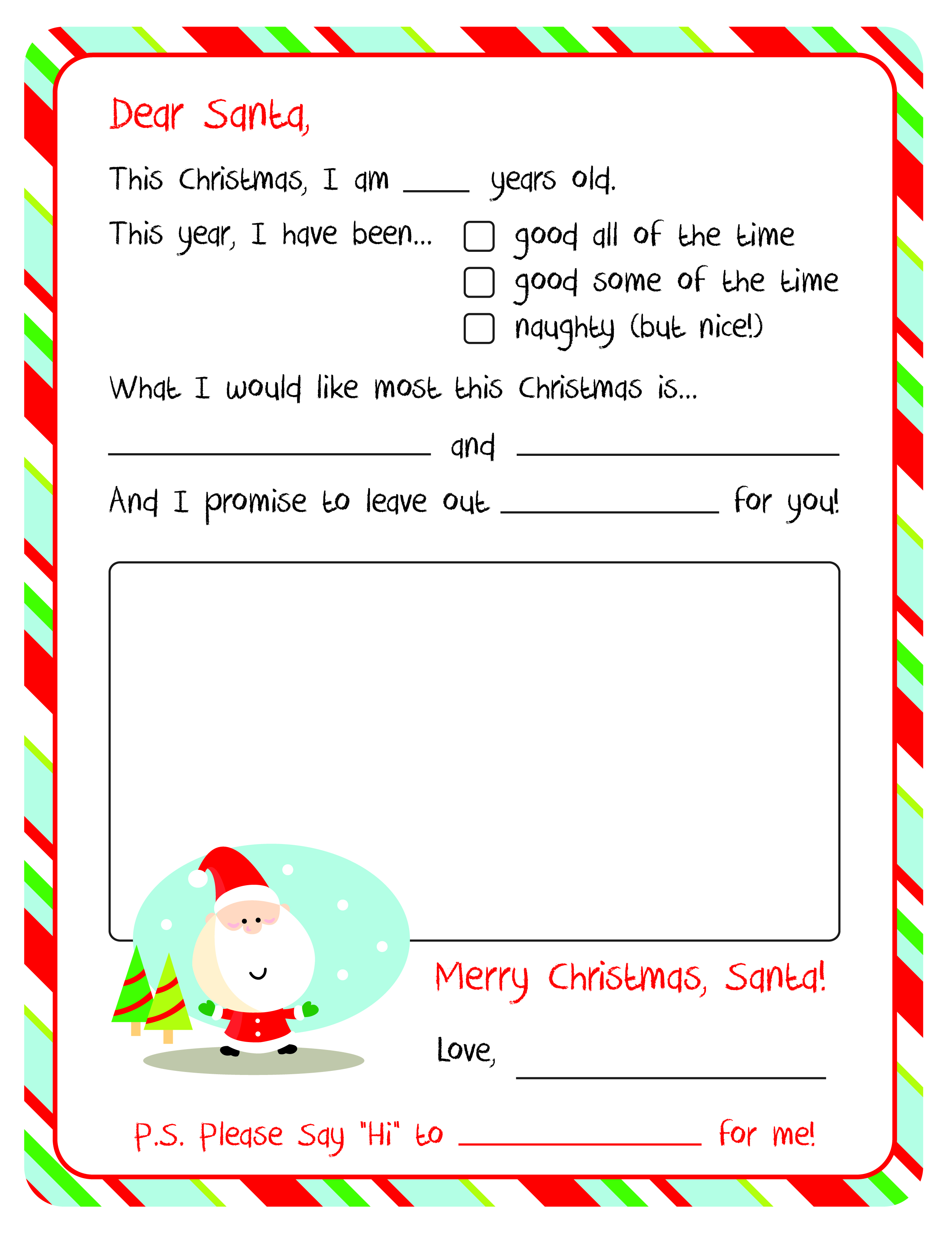 Custom Letter From Santa Template - Father Christmas Letter Template Acurnamedia