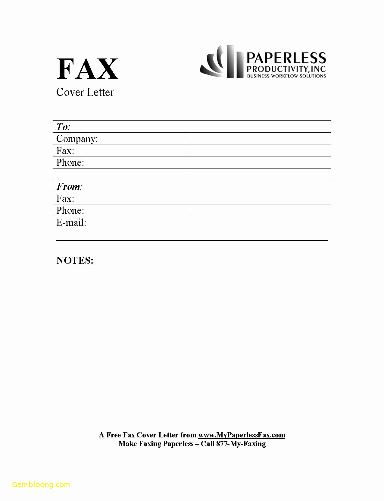 Free Fax Cover Letter Template Word - Fax Cover Sheet Example