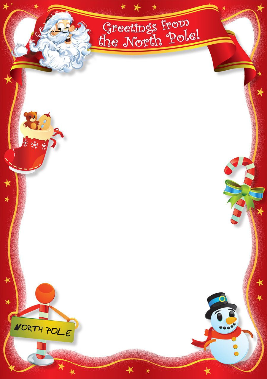 Free Christmas Letter Background Template Free Printable Templates