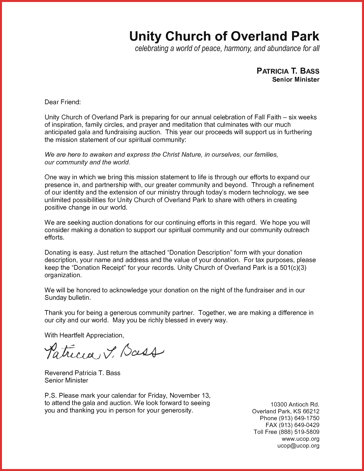 Church Donation Letter for Tax Purposes Template - Free Cover Letter Templates C Donation Letter