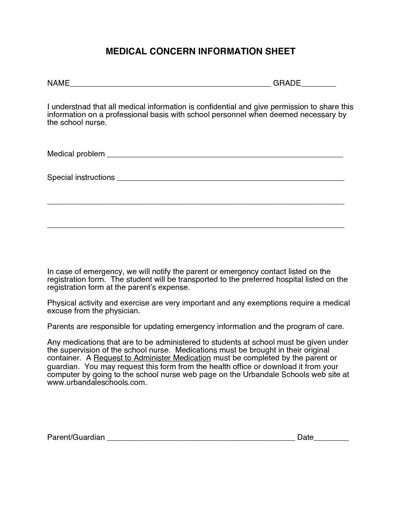 Medical Emergency Letter Template - Free Doctors Note Template Free Medical Excuse forms Pdf