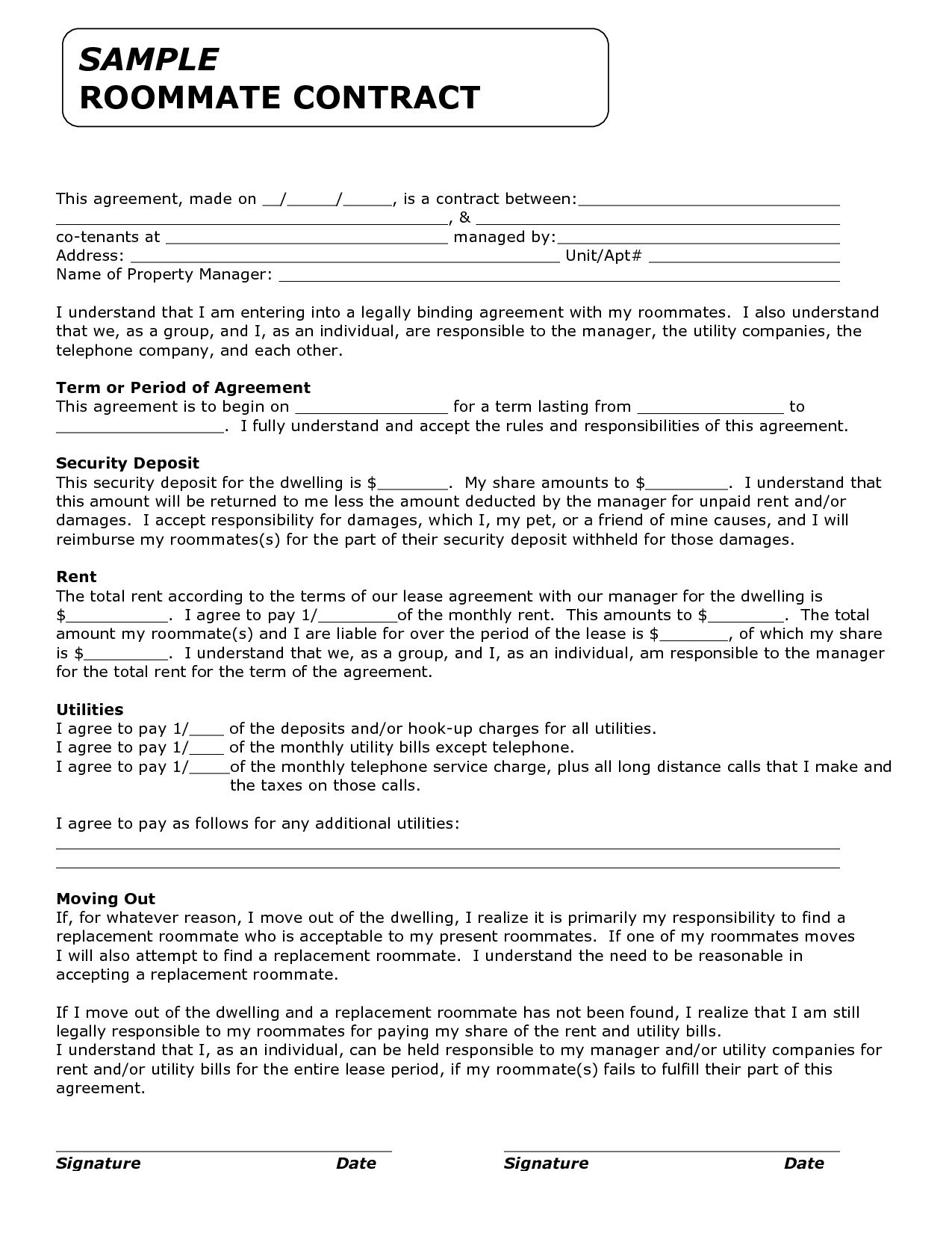 Rental Agreement Letter Template - Free Lease Agreement Template Best Property Lease Contract Best